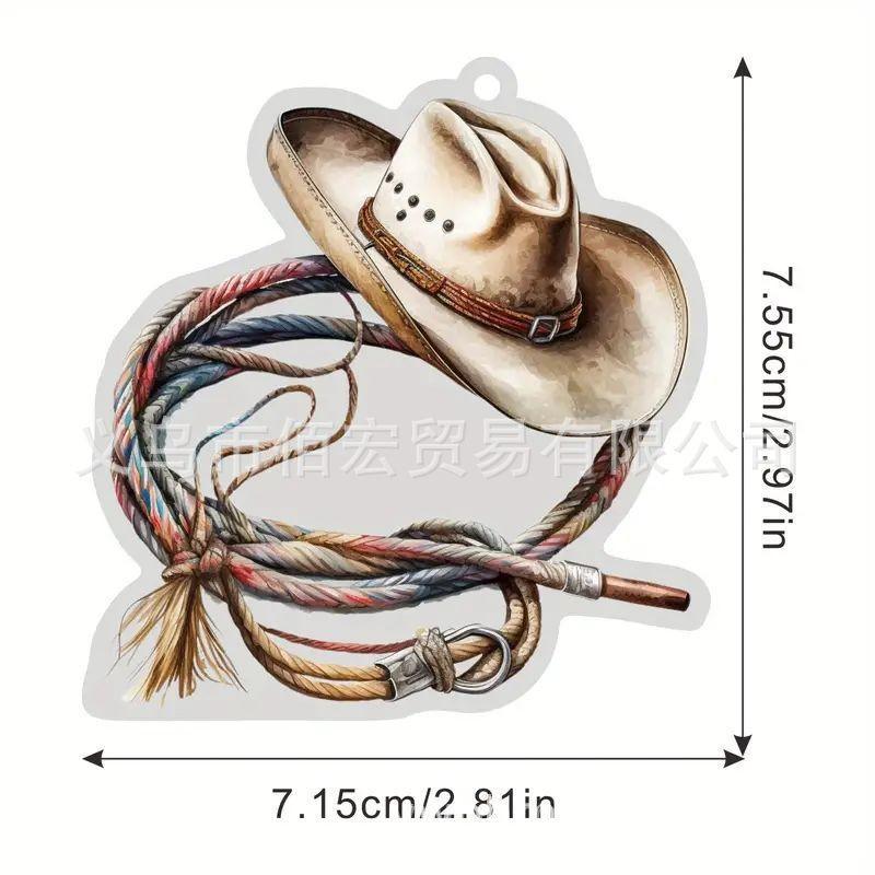Acrylic Cartoon Playful Car Decor Featuring Personalized Boot And Hat Design