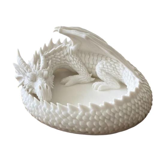 3D Printed Fantasy Dragon Jewelry Tray, Gothic Winged Dragon Desktop Organizer, Mythical Dragon Figurine Key Bowl for Bedside Nightstand, Home Decor
