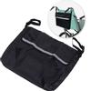 Portable Wheelchair Armrest Storage Bag Garden Cart Back Accessories Bag with Reflective Strip