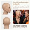 Fake Skin Bald Cap Unisex Bald Head Cap Fancy Film Skin Head Cap  Role-Playing