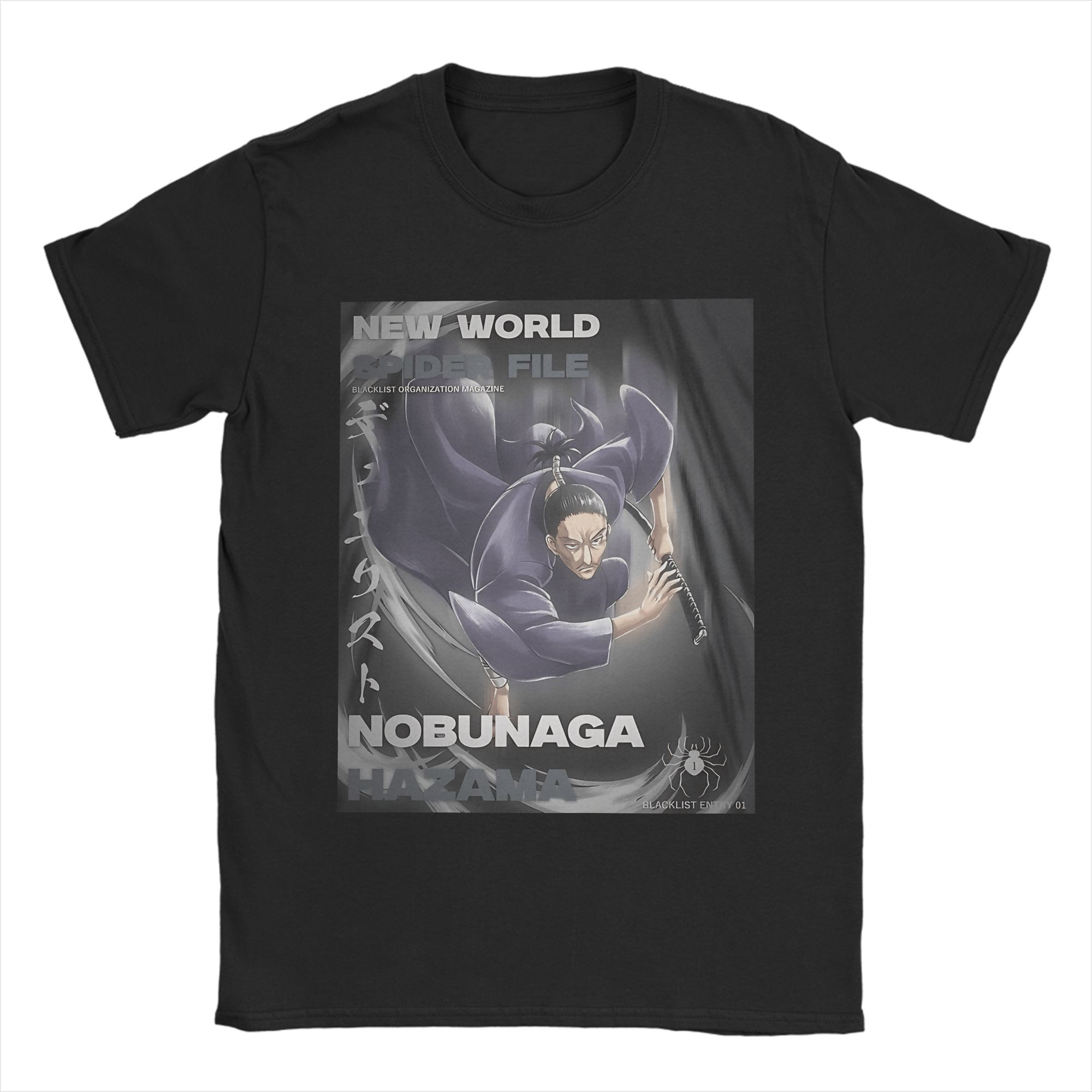 

Harajuku T Shirt Nobunaga Blacklist Entry Phantom Troupe Cotton T Shirts Novelty Tee Shirt for Unisex Summer Y2K Casual Clothes S