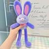 Jinnew Dopamine Plush Rabbit Keyring With Pull Out Design For Backpack Gift