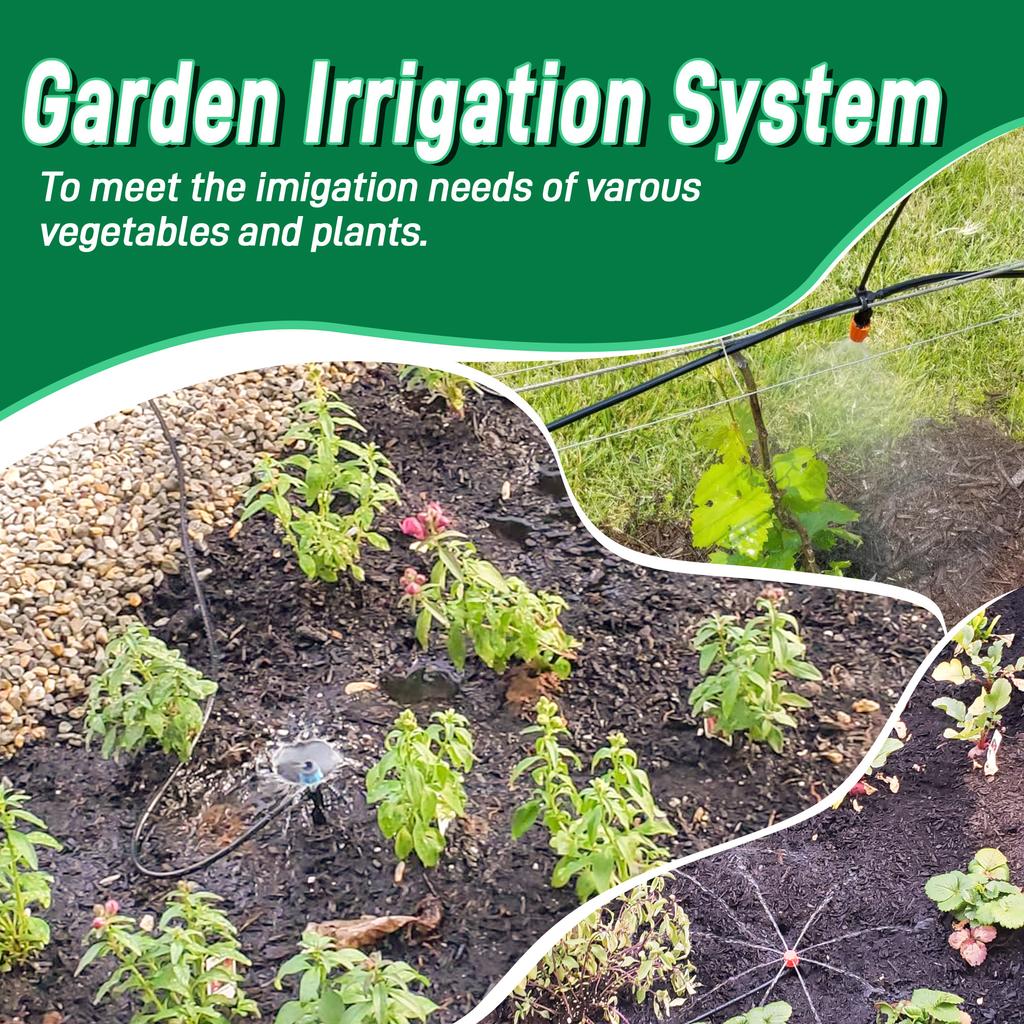 226FT Automatic Drip Irrigation Kit - Perfect for Thriving Gardens and Greenhouses