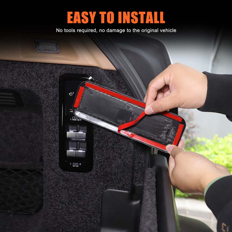 For Land Rover Range Rover Sport/Vogue L460 L461 2023+ ABS Carbon Fiber Car Trunk Seat Folding Button Anti Misoperation Cover