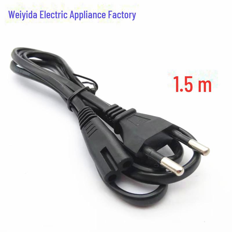 

Шнур живлення з мідним сердечником європейського стандарту 1,5 м із 8-контактною вилкою 2 round 8 tail word, 1.5m як показано кольору