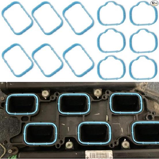 Intake Manifold Gaskets Upper & Lower Gasket Set Replacement Compatible with