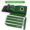 Indoor Golf Putting Mat with Auto-Ball Return & Behind-the-Hole Ball Collector - Putter Alignment Guides At 3, 5 & 7 Feet