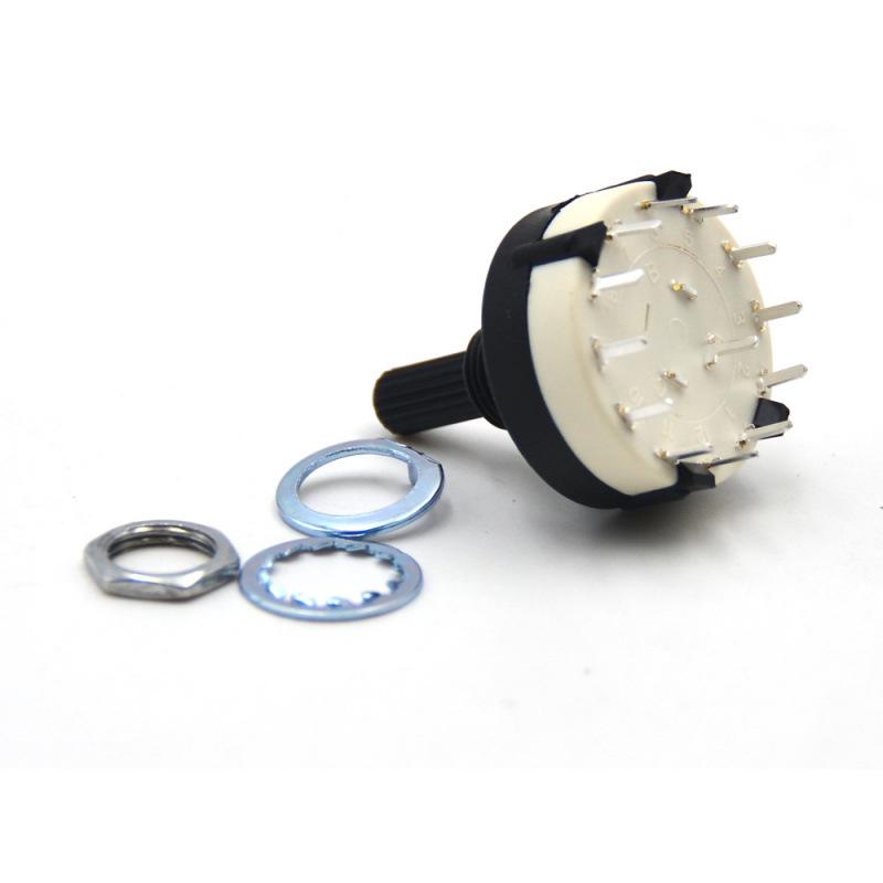 12V 1-Pole 12-Way Ignition Switch Panel Wiring Rotary Connector