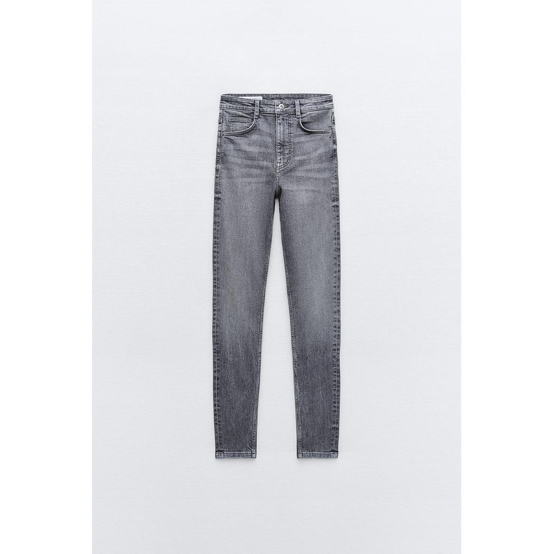 Za2024 Summer New Product Women's Clothes Elastic Close-Fitting Body Shaping High Waist Tappered Pencil Denim 3643050 807