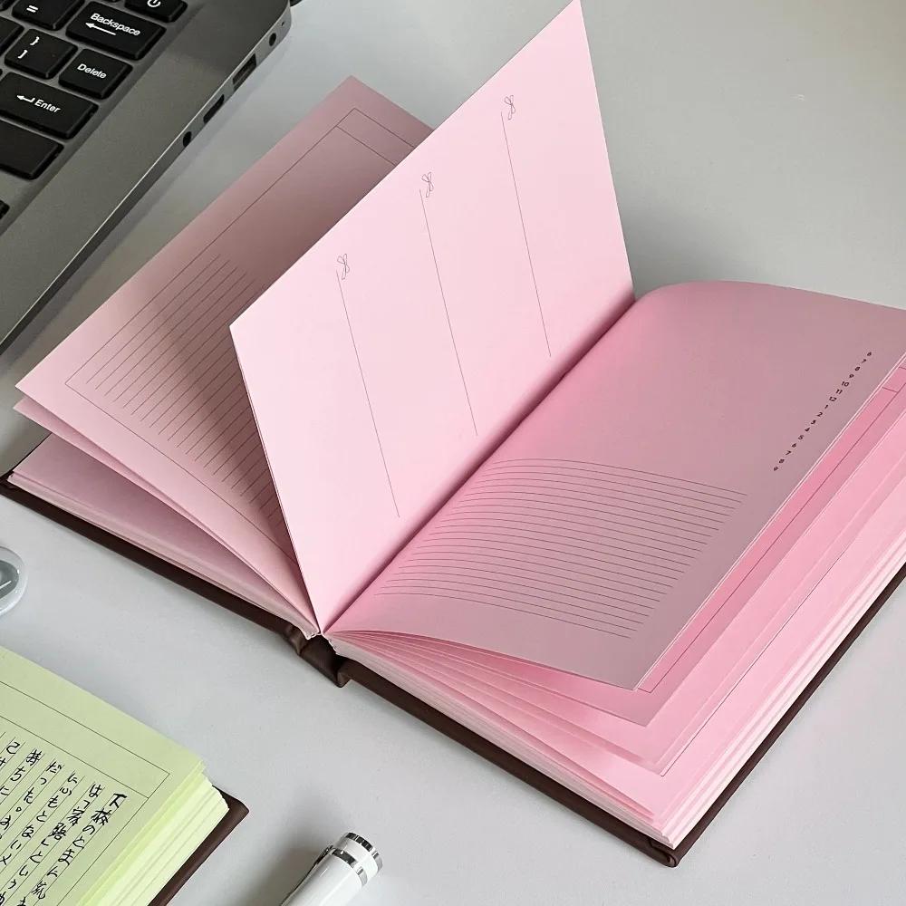 Kawaii A6 Notebook Hard Shell DIY Scrapbook Schedule Planner Book Chocolate Cover Travel Journal Gift