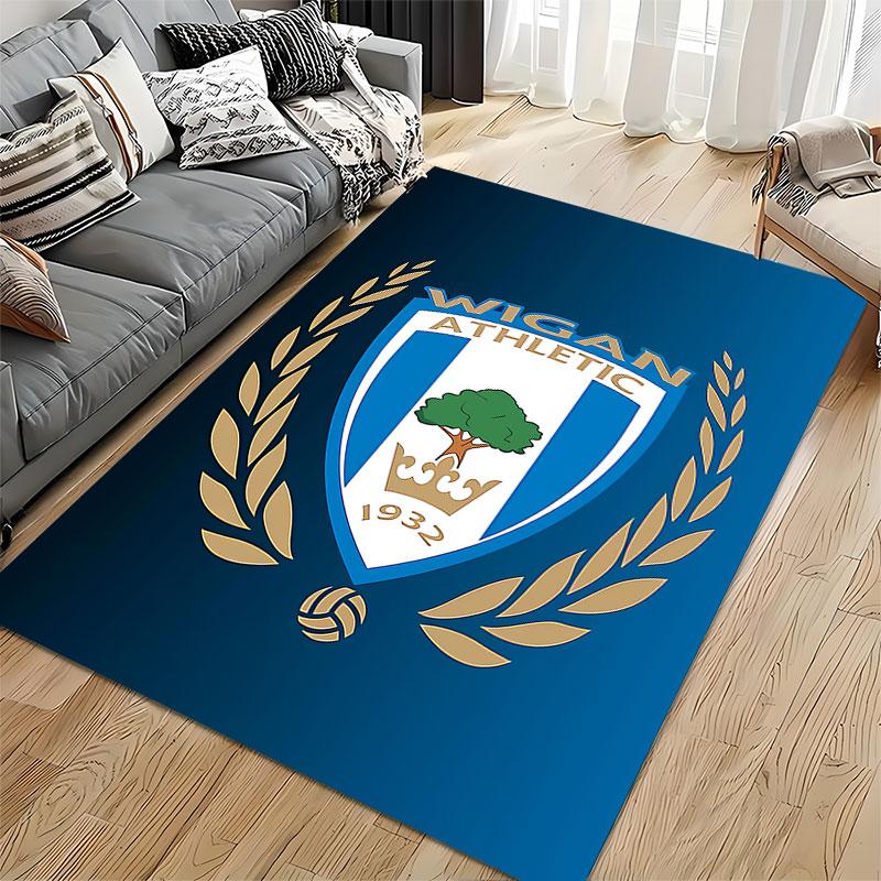 Wigan Athletic Team Logo Carpet suitable as a non-slip mat for the living room or bedroom sofa