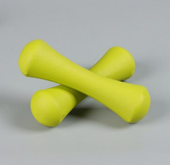 Dip-Coated Solid Cast Iron Dumbbell, Women's Fitness Equipment, Single Piece, Candy Color