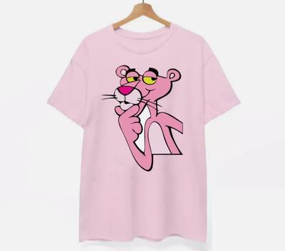 Retro Cartoon Pink Panther Pink Lover Gift Shirt All Size S-5XL Unisex T-Shirt