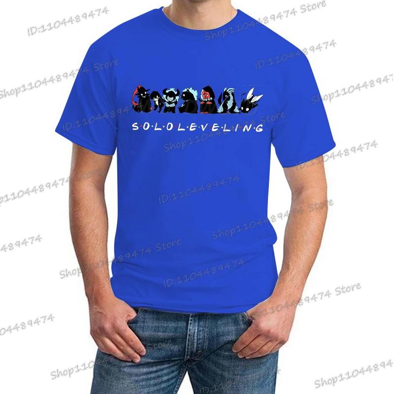 Anime Print Solo Leveling T-shirt Unisex Casual Loose Cool Manga Y2K Tops Sung Jin-Woo Funny Graphic Men Women Fashion Clothes
