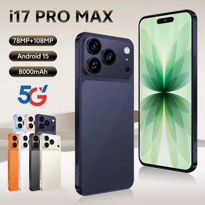 I17 Pro Max Cross-border Smartphone, 16GB + 1TB Android, 7.3" Large Screen