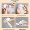 50Pcs Double Layer Bath Foaming Mesh Bags with Drawstring Soap Bubble Bags  for Facial Cleanser