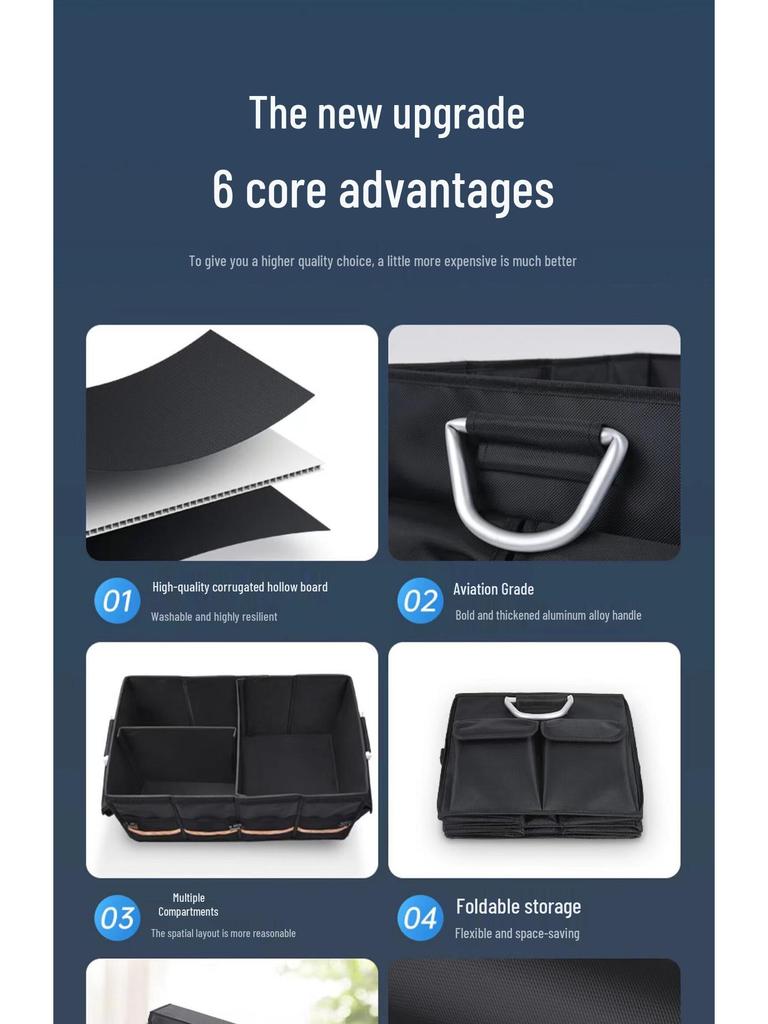 Foldable Car Trunk Storage & Organizer for Camping and Outdoor Use