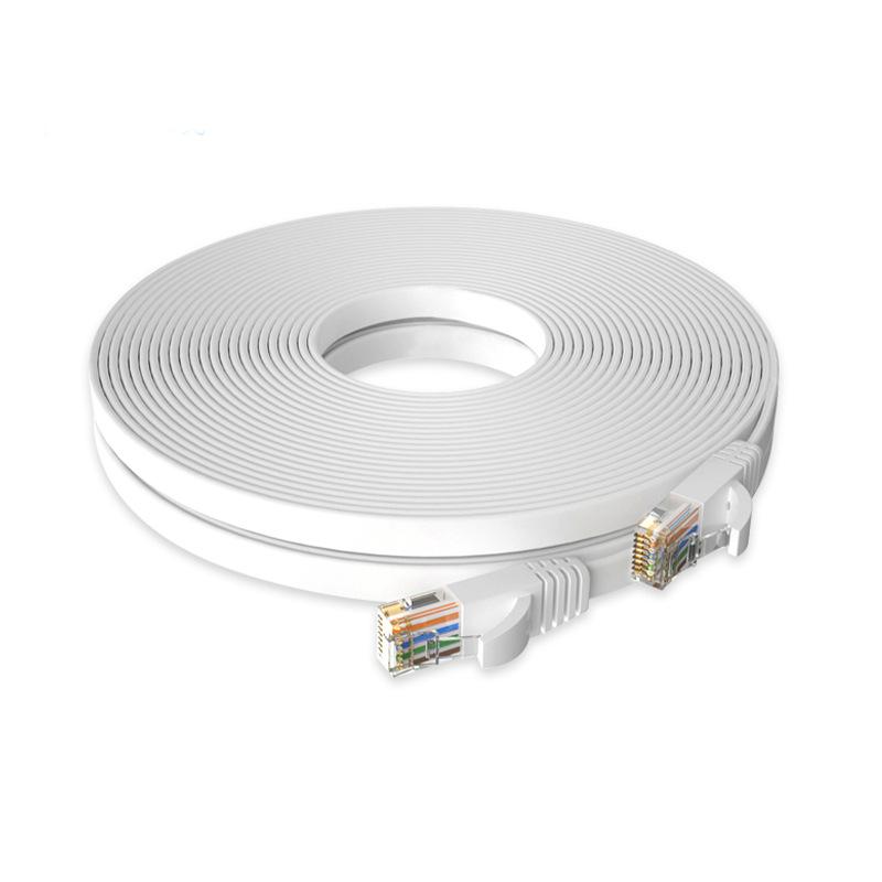 Cat6 Flat Ethernet Patch Cable 0.5M 1M 2M 5M RJ45 Computer LAN Cable for Router High Speed Data Transfer