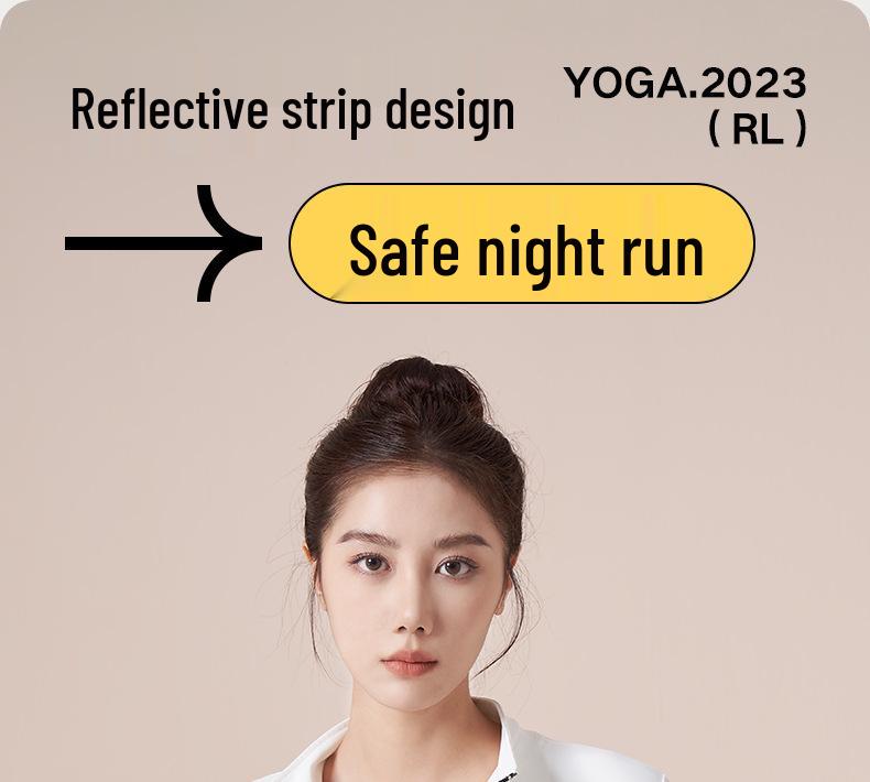 Spring Peach Sports Jacket: Stand-Up Collar, Slim Fit, Reflective, Long Sleeve, Windproof for Yoga, Running, and Cycling.