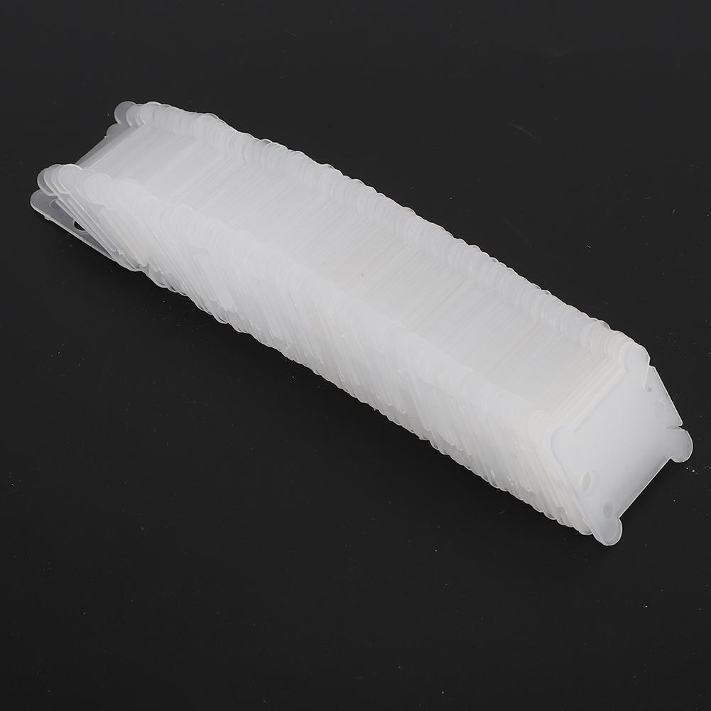 100Pcs Cross Stitch Winding Board Plastic Thread Winder Plate DIY Sewing Accessories