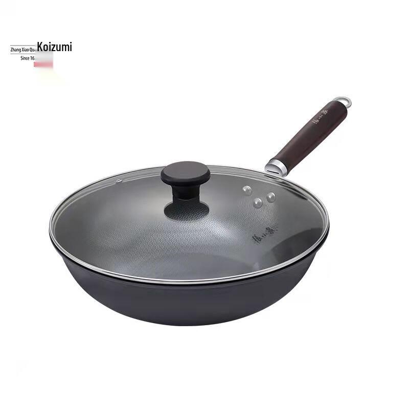 Zhang Xiaoquan 32cm Fine Iron Wok with Lid