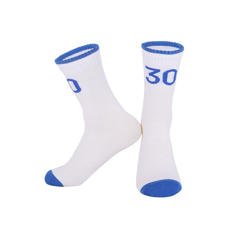 Summer Thin Children'S High-Top Basketball Socks Student Middle School Children'S Performance Star Number Socks Youth Sports Socks