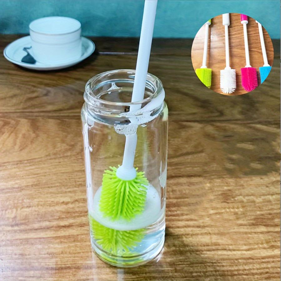 Silicone Cup Brush Long Handle 360 Rotating Cleaning Brush for Bottle Coffee Mug Narrow Jar Multi Purpose Home Kitchen Scrubber