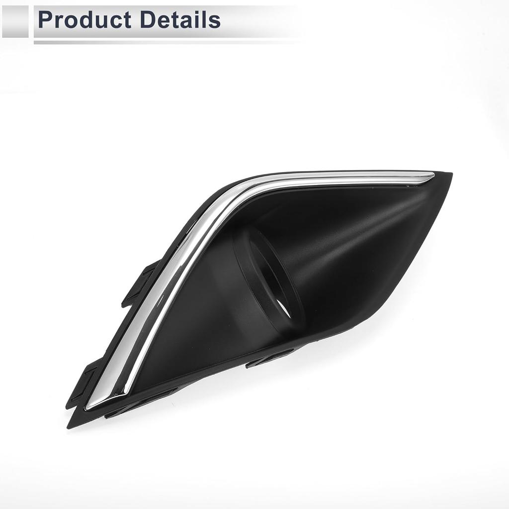 Front Right Fog Light Grill for Mitsubishi Outlander 2016-2019 Front Lower Bumper Fog Light Cover Inserts ABS 1 Pc