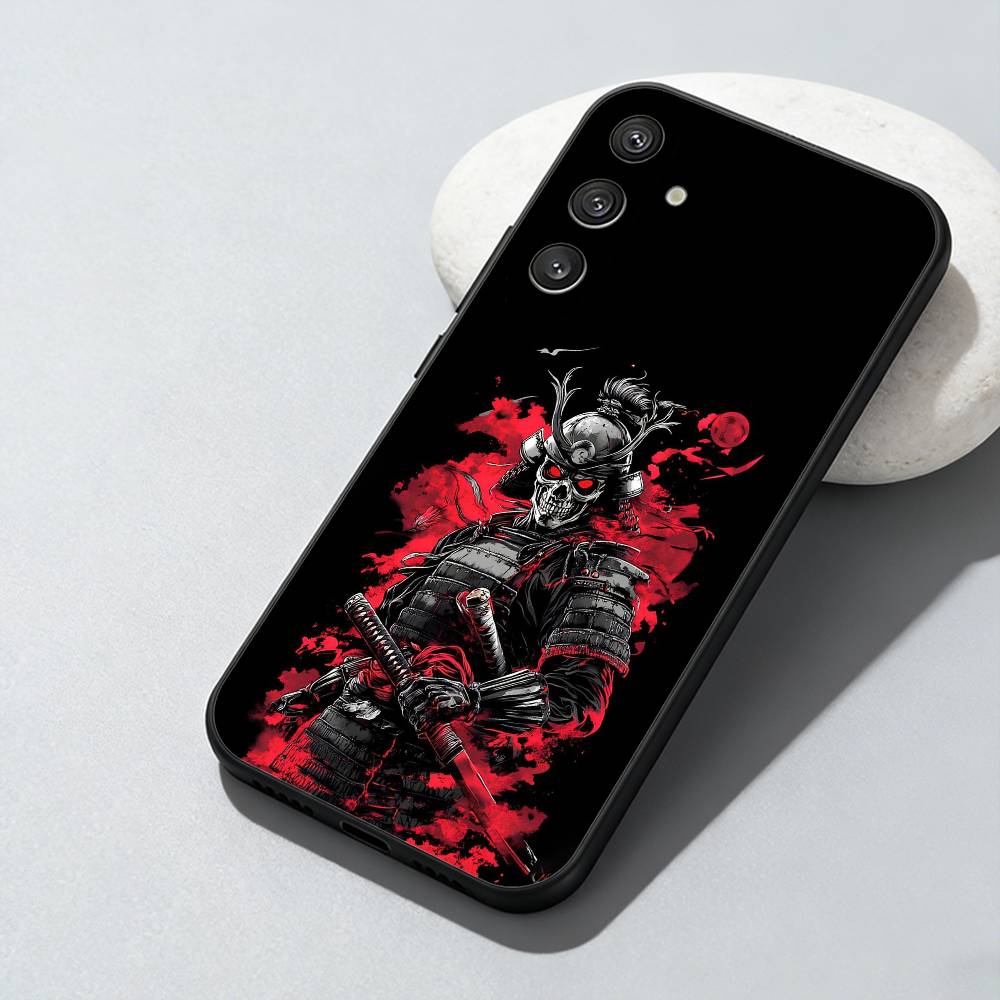 Japanese Bushido Samurai Phone Case For Samsung Galaxy A73,A72,A71,A70,A52,A51 Others Soft Black Cover