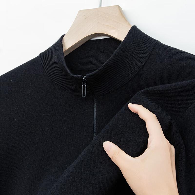 Men's Zip Stand Collar Pullover Sweater YTMTST6761