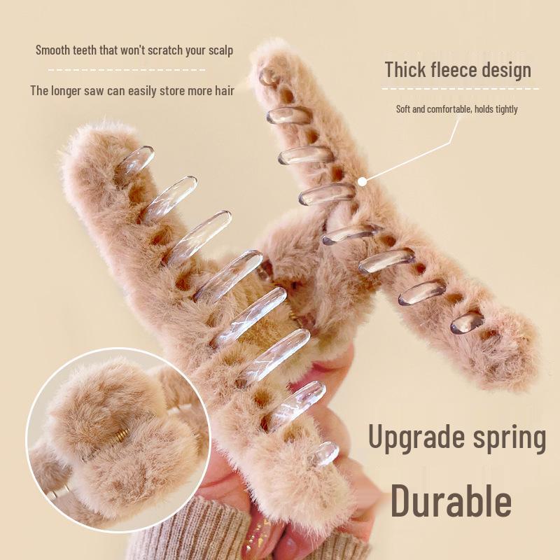 Large Shark Hair Clip: Elegant Back Bun Hairpin for Women - 2024 Headdress Collection