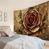 Abstract Flower Tapestry Wall Hanging Minimalist Art Hippie Witchcraft Mysterious Dormitory Bedroom Living Room Home Decoration