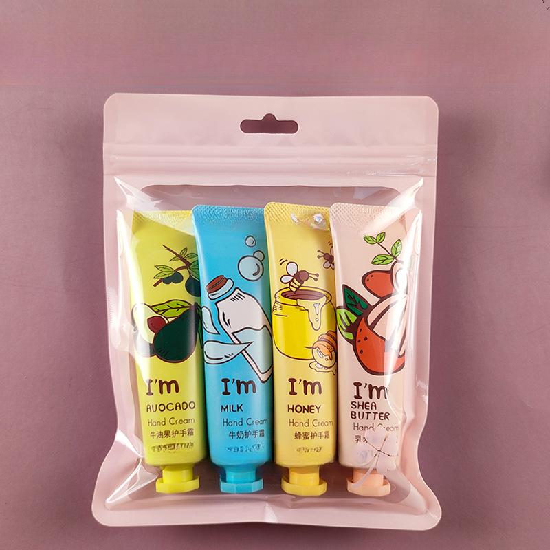 5 Stück/Box Weihnachtsgeschenk-Eis-Handcreme-Set, 30 g, Fruchtduft, feuchtigkeitsspendende Feuchtigkeit