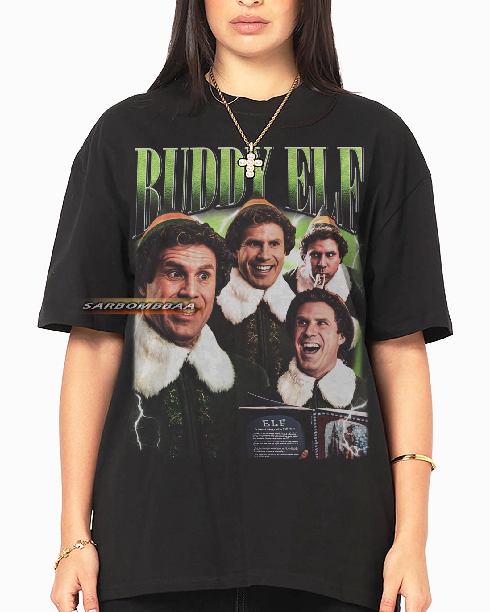 Buddy Elf Graphic Tee, Vintage Style Unisex Streetwear 3XL