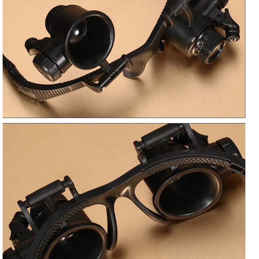 Watch Repair Glasses Glasses Magnifier With LED Head With A Mirror