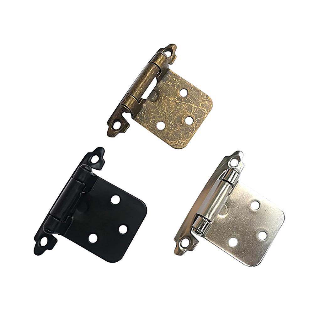 20pcs Self Close Cabinet Door Hinge Kitchen Cupboard Flush Spring Hinge Wardrobe Kitchen Cabinet Antique Furniture Hardware