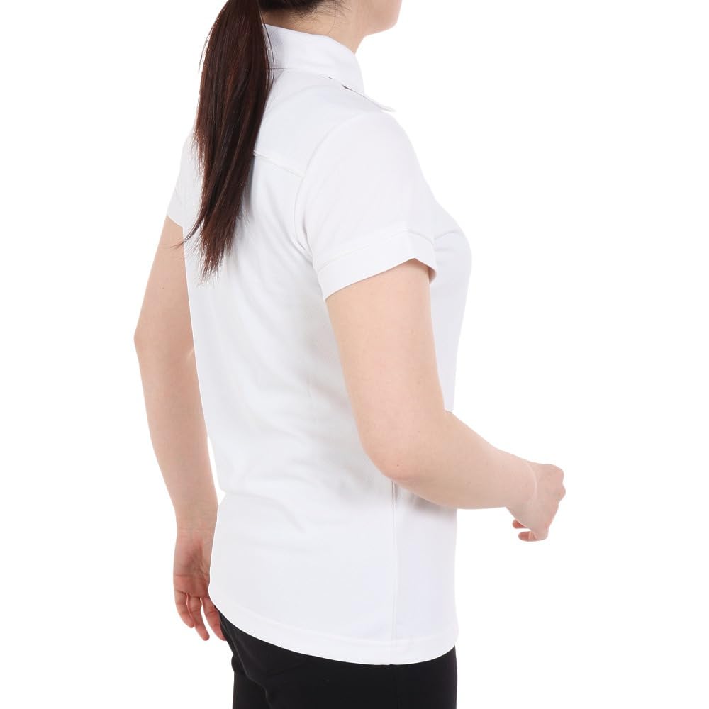 Golf Short Sleeve Polo Shirt Thermal UV 0 [New Balance] Women's (KoKaGeMAX Cooling, Protection, Stretch) / 012-4168503 030_White [S]