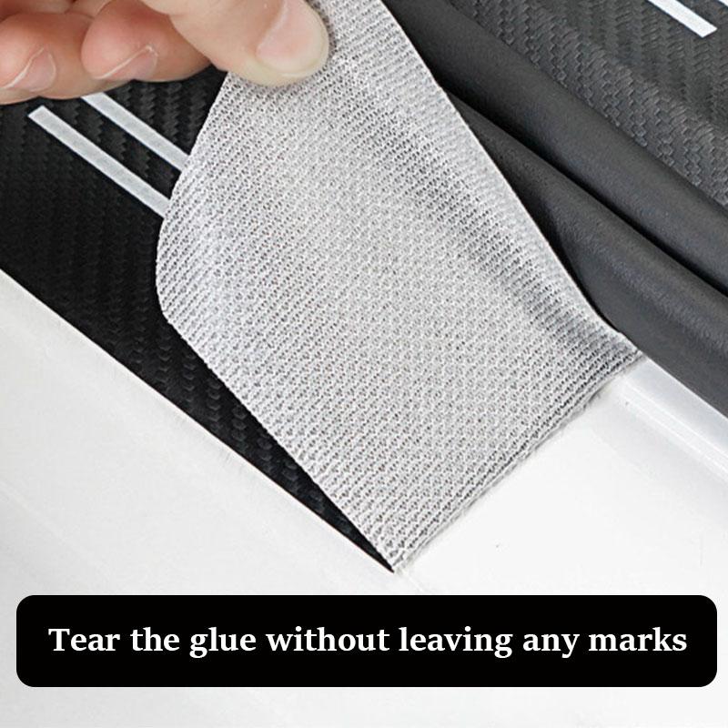 Doorsill Protective Sticker Tape for Ssangyong Actyon Rexton Korando Rodius Kyron Tivoli Musso XLV Stavic Turismo Accessories