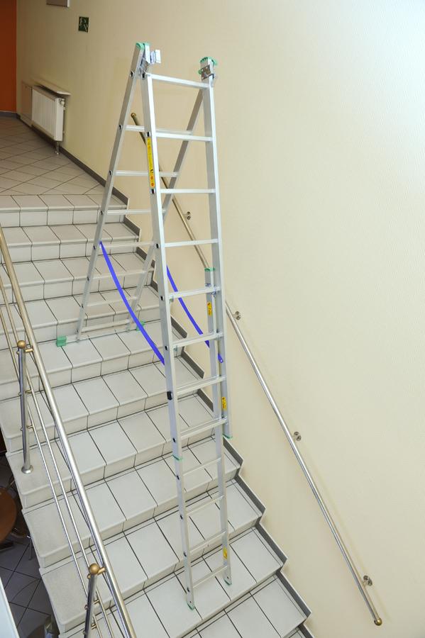 3-Element Aluminum Ladder 841Cm 12+12+12 Rungs - Dr4212