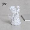 Matte White Shell Flowerpot 3D Printed Mermaid Conch Storage Ornament, Mini Decorative Functional Decor Flowerpot, Creative Desktop Organizer for Home