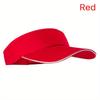 1pc Women's Sun Visor for Outdoor Sports, Long Brim & Ponytail Hole, Breathable Adjustable for Running Hiking Driving