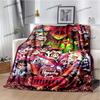 Helluva Boss Blitzo Adult Animated Cute Soft Plush Blanket Living Room Bedroom Bed Sofa Picnic Flannel Blanket Kids Blanket Gift