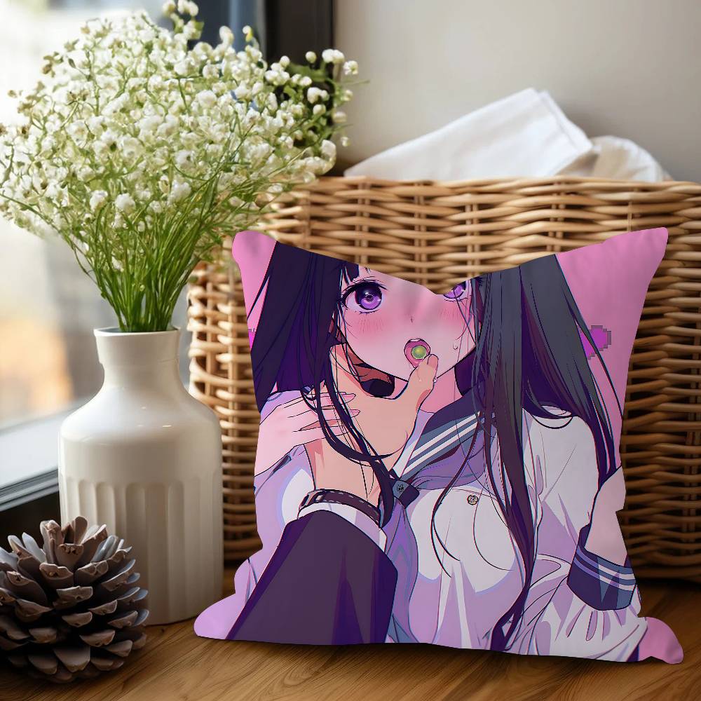 Chitanda Eru Anime Pillow Cushion Cover Pillowcase Living Room Sofa Home Decor Customized