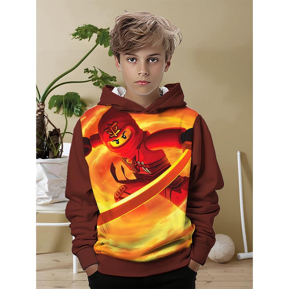 3D Print Cartoon Game All Seasons N-ninjagos Children Casual Sweatshirt Cool Pullover Tops Unisex Clothes Boy Girl Hoodies