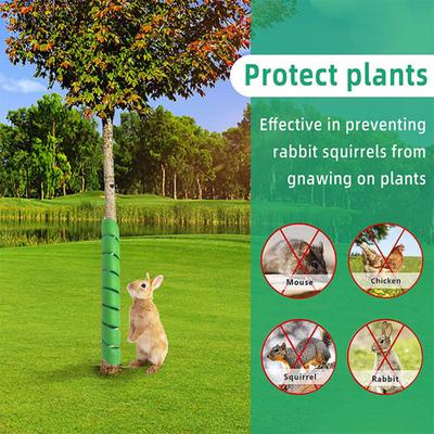 2 pezzi di protezione per tronco d'albero, design a spirale, avvolgenti per tubi, protezione efficace dell'albero, anti-morso