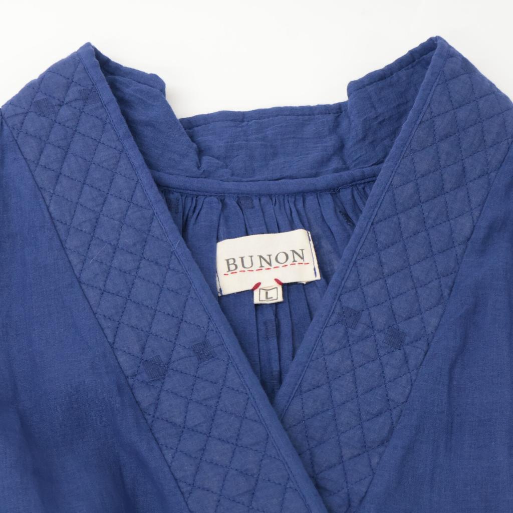 BUNON [BUNON] Navy Thin Cotton Dress Dress L NavyUsed