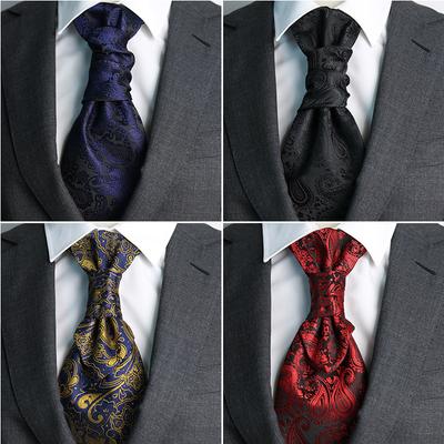 Cravată pentru bărbați, Nuntă Mire Cină Întâlnire Costum Gentleman Rochie Britanică Mătase Burgundă Nod Hong Kong