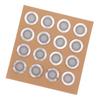 16PCS LED Deck Light Stainless Steel PC IP67 Waterproof In Ground Lamp for Garden Yard Stair