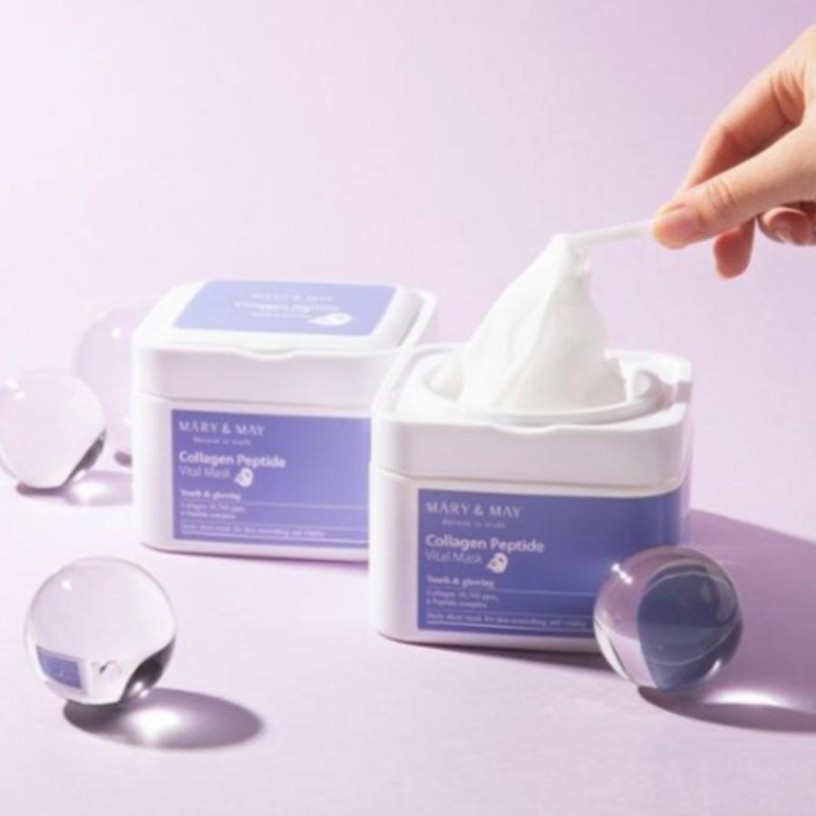 MARY&MAY Collagen Peptide Vital Mask 30 Sheets