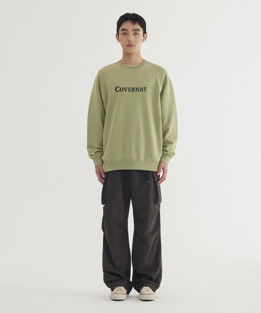 COVERNAT Center Logo Sweatshirt Black